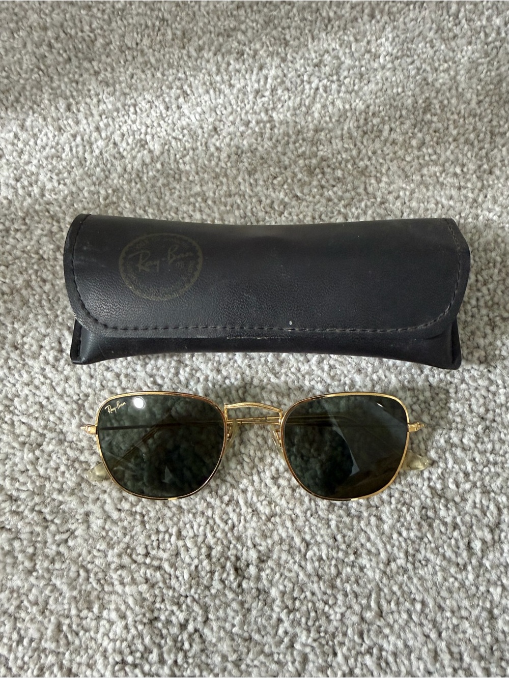 Vintage Ray-Ban Gold Frame Sunglasses